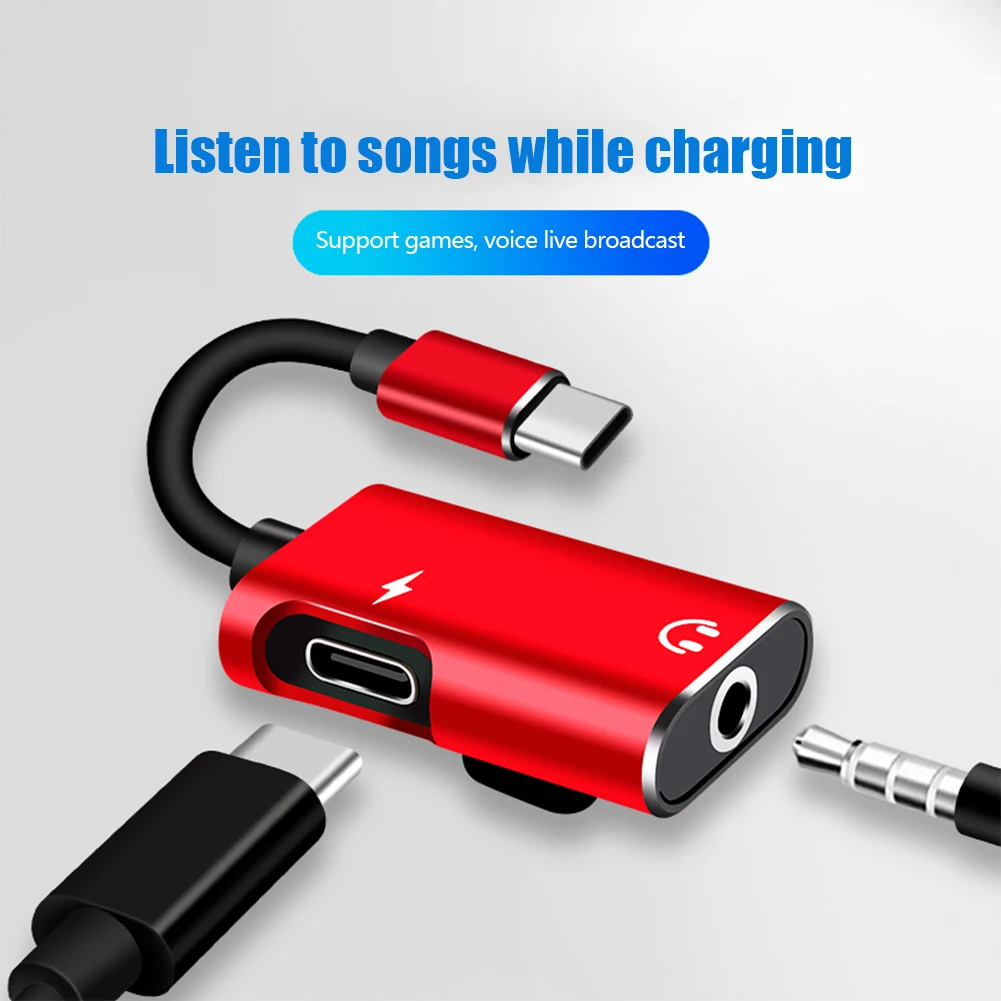 Earphone Splitter Jack - Xiaomi Huawei İçin Tip C -